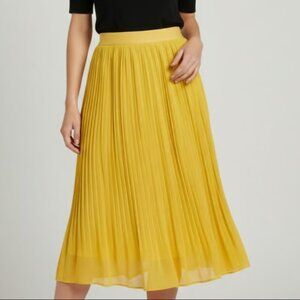 a new day Yellow A-Line Pleated Skirt